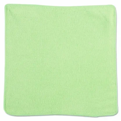Rubbermaid® Commercial Microfiber Cleaning Cloths, 12" x 12", Green, 24 Pack