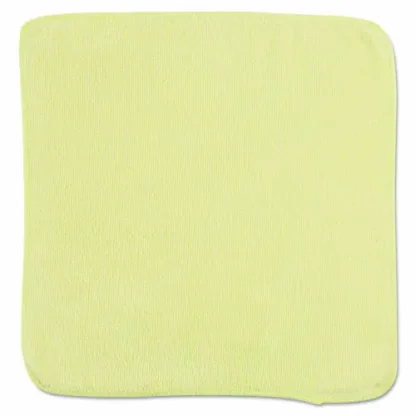 Rubbermaid® Commercial Microfiber Cleaning Cloths, Yellow, 12" x 12", 24 Pack