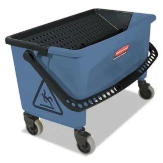 Rubbermaid® Commercial Microfiber Finish Bucket with Lid, 3 Gallons, Blue