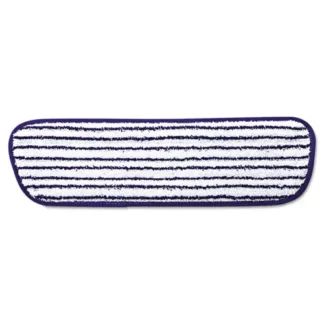 Rubbermaid® Commercial Microfiber Finish Pad, Blue/White, 6/Box
