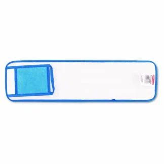 Rubbermaid® Commercial Microfiber Wet Room Pads, Split Nylon/Polyester Blend, Blue