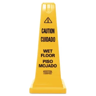 Rubbermaid® Commercial Multilingual Wet Floor Safety Cone, Yellow