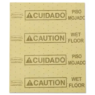Rubbermaid® Commercial Over-the-Spill Pad, Caution Wet Floor, 22 Sheets/Pad