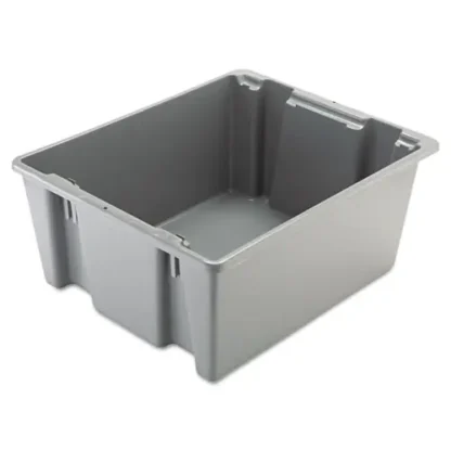 Rubbermaid® Commercial Palletote Box, Gray, 19 Gallon, 23.5" x 19.5" x 10"