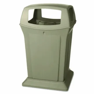 Rubbermaid® Commercial Ranger Fire-Safe Container, 45 gal, Structural Foam, Beige