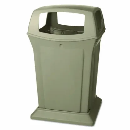 Rubbermaid® Commercial Ranger Fire-Safe Container, 45 gal, Structural Foam, Beige