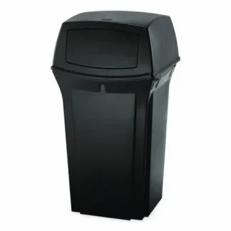 Rubbermaid® Commercial Ranger Fire-Safe Container, 45 gal, Structural Foam, Black