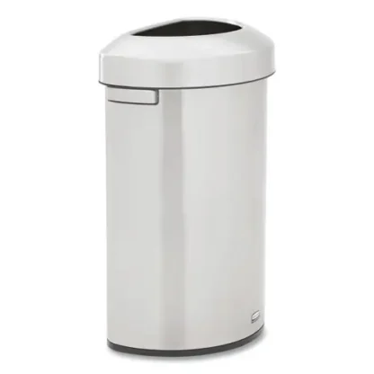 Rubbermaid® Commercial Refine Series Waste Receptacle, 21 gal, Plastic/Stainless Steel