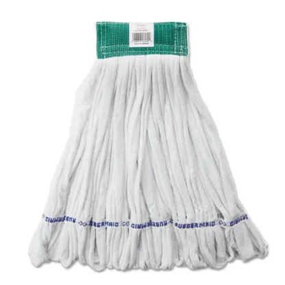 Rubbermaid® Commercial Rough Floor Mop Head, Medium, Cotton/Synthetic, White