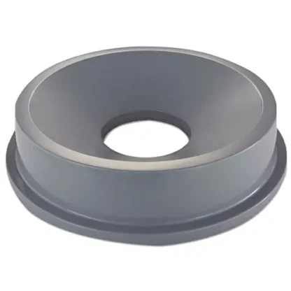 Rubbermaid® Commercial Round BRUTE Funnel Top Receptacle, Gray, Fits 32-Gallon Containers