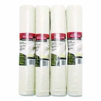 Rubbermaid® Commercial Safti-Grip Latex-Free Vinyl Bath Mat, 14 x 22.5, White, 4/Carton