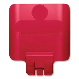 Rubbermaid® Commercial Slim Jim Recycling Station Billboard, Plastic, Red