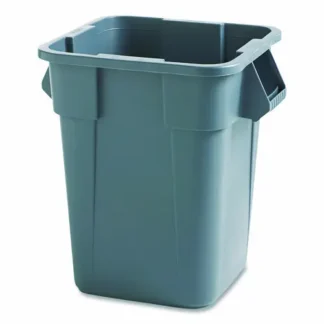 Rubbermaid® Commercial Square Brute Container, 40 gal, Polyethylene, Gray