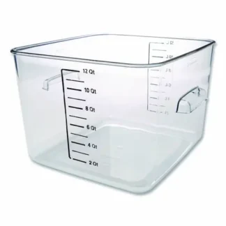 Rubbermaid® Commercial Square Storage Container, Clear, Plastic