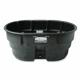Rubbermaid® Commercial Stock Tank, 150 gal, Polyethylene, Black