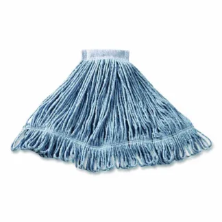 Rubbermaid® Commercial Super Stitch Blend Mop, Cotton/Synthetic, Medium, Blue