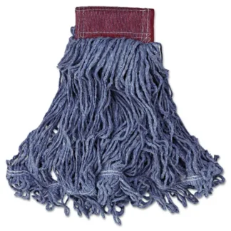 Rubbermaid® Commercial Super Stitch Blend Mop Head, Large, Cotton/Synthetic, Blue