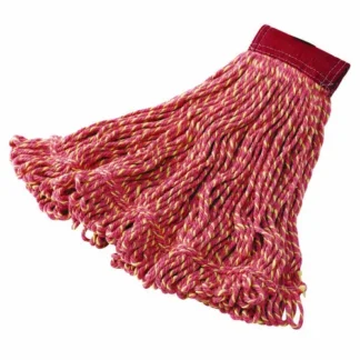 Rubbermaid® Commercial Super Stitch Blend Mop Heads, Cotton/Synthetic, Red, Large