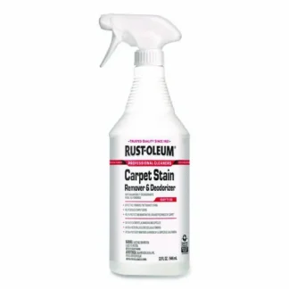 Rust-Oleum® Carpet Stain Remover Plus Deodorizer, Lemon Scent, 32 oz Spray Bottle, 6/Carton