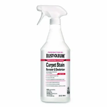 Rust-Oleum® Carpet Stain Remover Plus Deodorizer, Lemon Scent, 32 oz Spray Bottle, 6/Carton