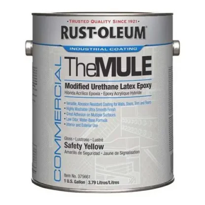 Rust-Oleum® Commercial The MULE (Modified Urethane Latex Epoxy), Gloss Safety Yellow, 1 gal, 2/Carton