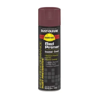 Rust-Oleum® Hard Hat High Performance V2100 System Rust Preventive Enamel Spray Primer, Flat Red, 15 oz Aerosol Can