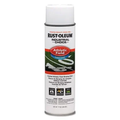Rust-Oleum® Industrial Choice Athletic Field Inverted Striping Paint, Flat Athletic Inverted White, 17 oz Aerosol Can
