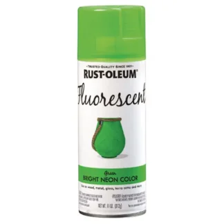 Rust-Oleum® Specialty Fluorescent Spray Paint, Flat Fluorescent Green, 11oz Aerosol Can