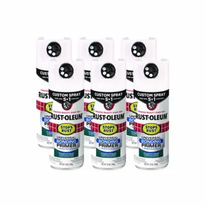 Rust-Oleum® Stops Rust 5-in-1 Spray Paint, White, 12 oz Aerosol Can, 6/Carton