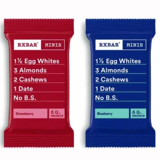 RXBAR® Minis Protein Bars Variety Pack, Blueberry/Strawberry, 0.9 oz Bar, 8/Box