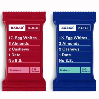 RXBAR® Minis Protein Bars Variety Pack, Blueberry/Strawberry, 0.9 oz Bar, 8/Box