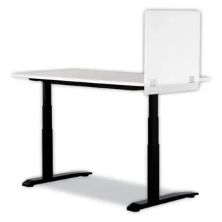 Safco® 7515 Series Wellness Panel, Acrylic, White, 23.5" x 2.5" x 23.5"