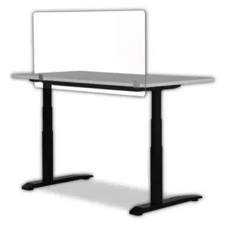 Safco® 7516 Series Wellness Panel, Acrylic, Clear, 47.5" x 2.5" x 23.5"