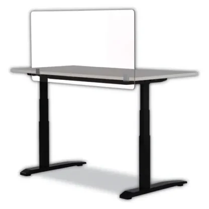 Safco® 7516 Series Wellness Panel, Acrylic, Clear, 47.5" x 2.5" x 23.5"