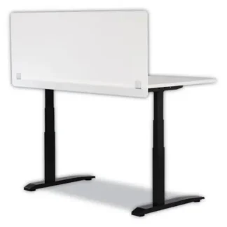 Safco® 7517 Series Wellness Panel, Acrylic Barrier, White, 59.5" x 2.5" x 23.5"