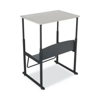 Safco® Alphabetter Desks, Height Adjustable, 28"W x 20"D, Beige