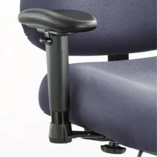 Safco® Height/Width-Adjustable T-Pad Arms for Safco Optimus Big/Tall High-Back Chairs, Black, Set of 2