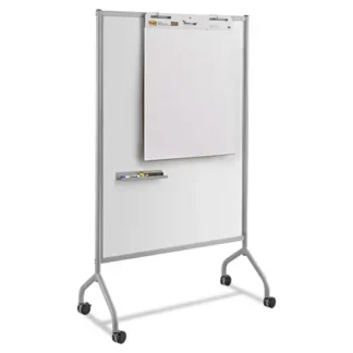 Safco® Impromptu Whiteboard Collaboration Screen, 36" x 60", White Surface, Gray Metal/Plastic Frame