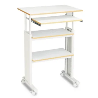 Safco® Muv Stand-Up Adjustable-Height Desk, Gray