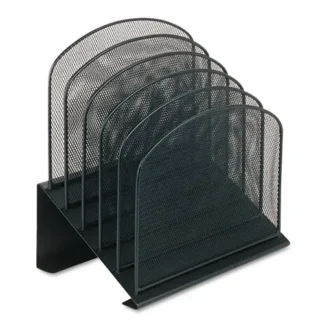 Safco® Onyx™ Mesh Desk Organizer with Tiered Sections