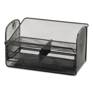 Safco® Onyx Angled Mesh Steel Telephone Stand