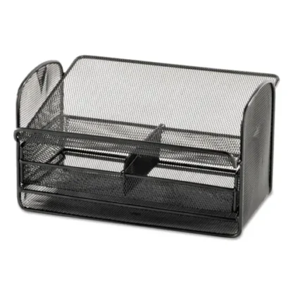 Safco® Onyx Angled Mesh Steel Telephone Stand