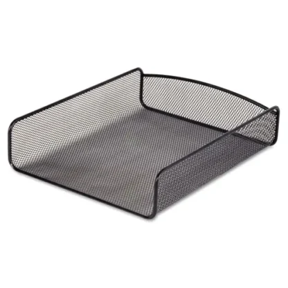 Safco® Onyx Desk Tray, 1 Section, Letter Size, Black