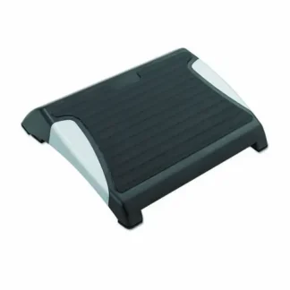 Safco® Restease Adjustable Footrest, Black/Silver