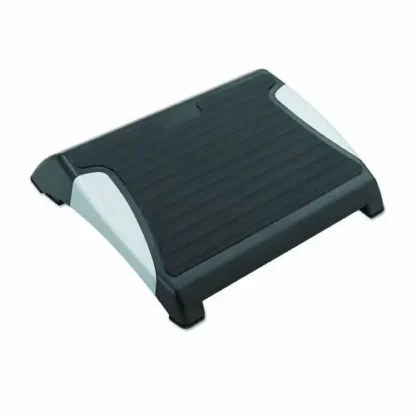 Safco® Restease Adjustable Footrest, Black/Silver