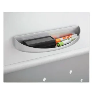 Safco® Rumba Whiteboard Collaboration Screen Accessory Tray, Silver