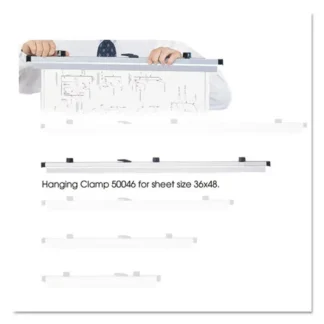 Safco® Sheet File Hanging Clamps, 100 Sheets Per Clamp, 36" Length, 6/Carton