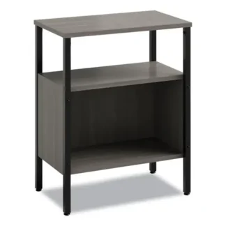 Safco® Simple Storage, Two-Shelf, Gray, 23.5"W x 14"D x 29.6"H