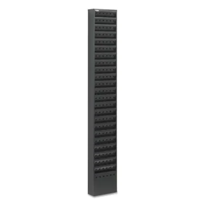 Safco® Steel Magazine Rack, 23 Compartments, Black