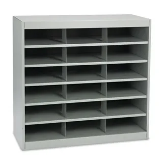 Safco® Steel Project Center Organizer, 18 Pockets, Gray